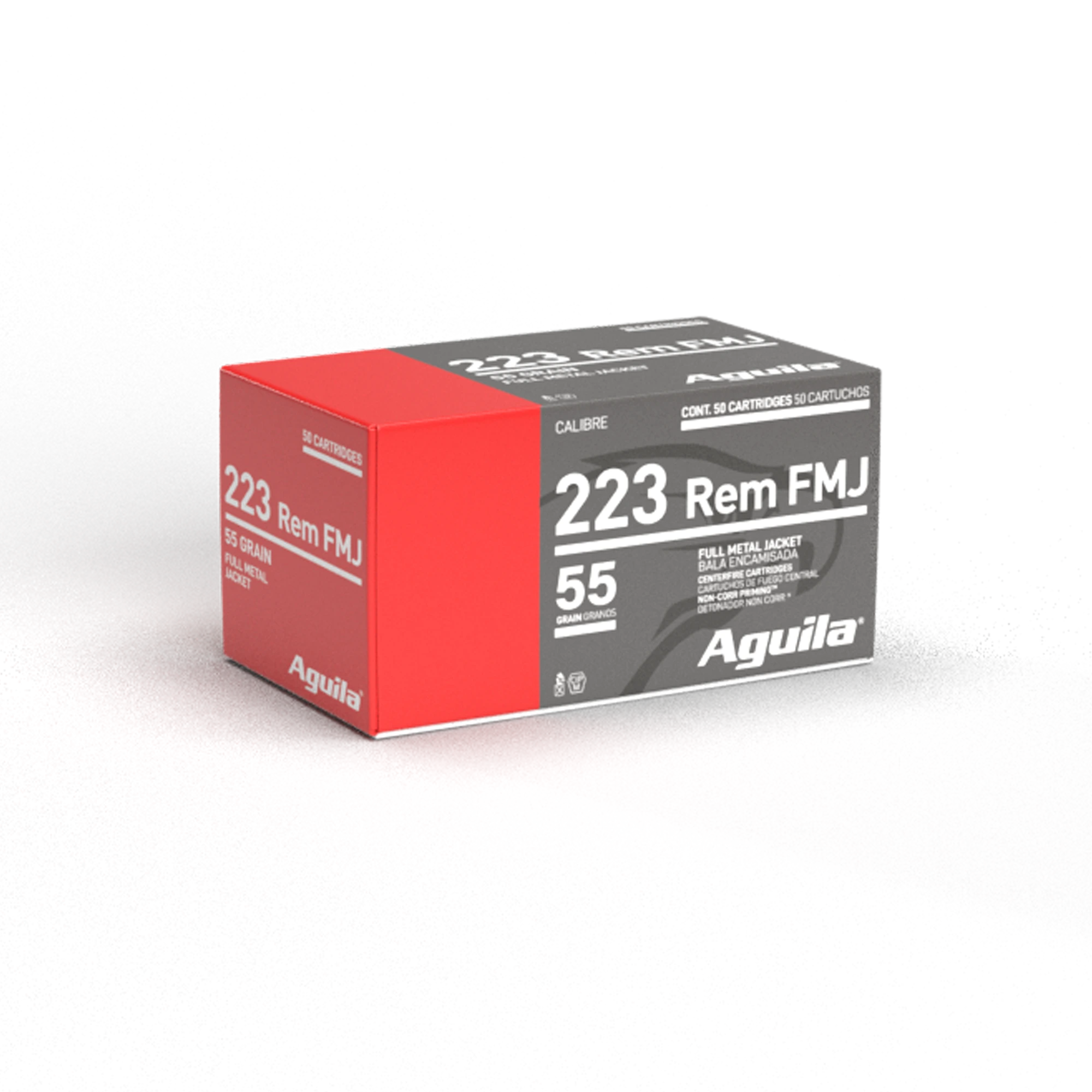 AGUILA BÜCHSENPATRONEN .223REM - FMJ 55GRS. - 50 PATRONEN