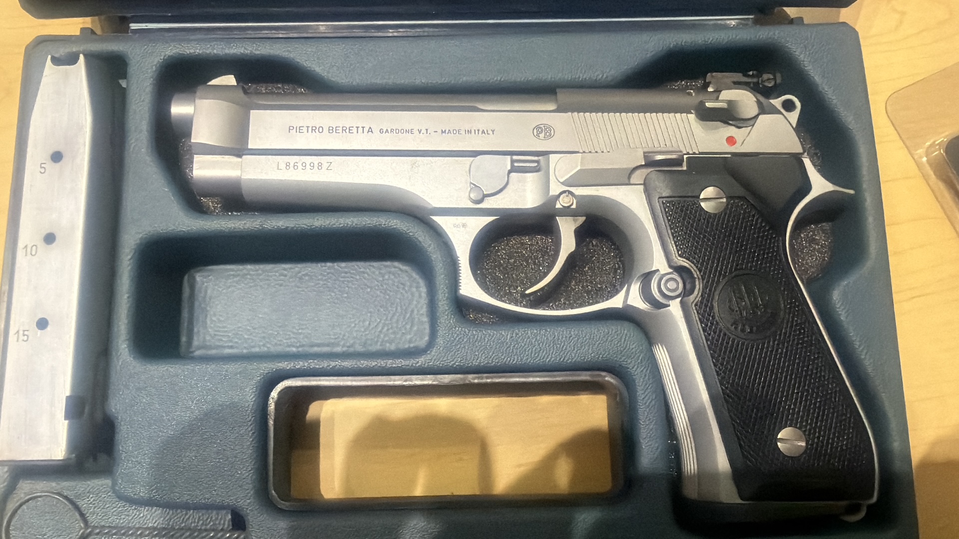 BERETTA 92 FS INOX - 9MM LUGER - VERSTELLB. VISIER