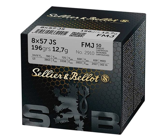 SELLIER & BELLOT  - 8x57 iS - 196GRS.FMJ - 50 STÜCK
