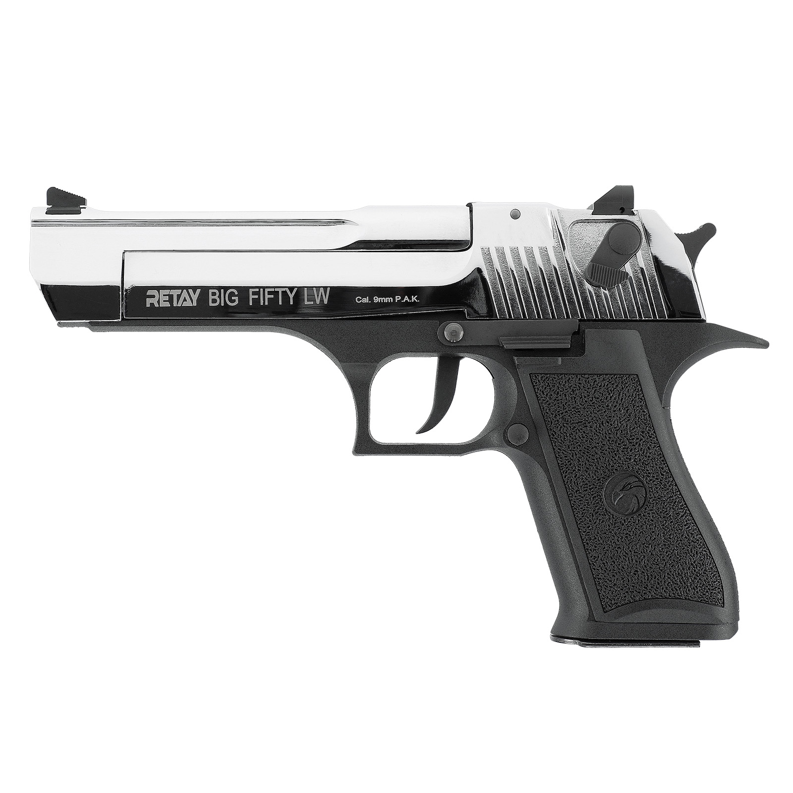 RETAY BIG FIFTY - 9 MM P.A.K. SCHRECKSCHUSSPISTOLE - LW CHROME