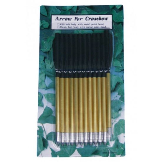 ALU - PFEILE  FÜR PISTOLENARMBRUST - 6,5" - 12 STÜCK