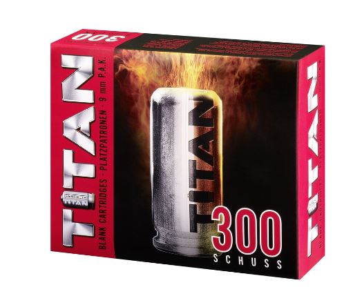 TITAN PLATZPATRONEN  - 9MM P.A.K. - 300 PATRONEN