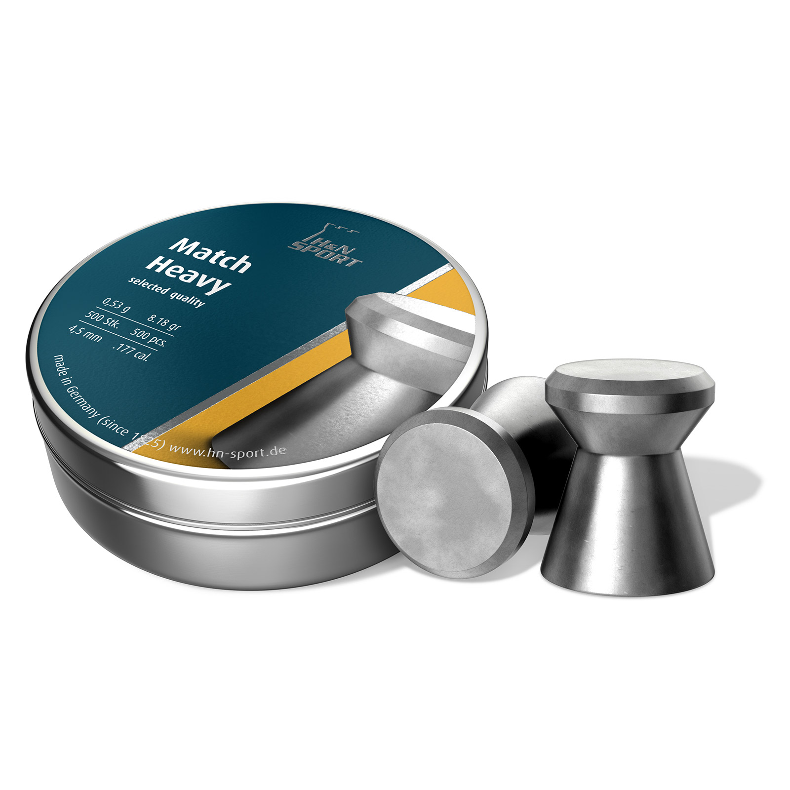 H&N  MATCH HEAVY - 4,5MM - DIABOLOS - 500 STÜCK