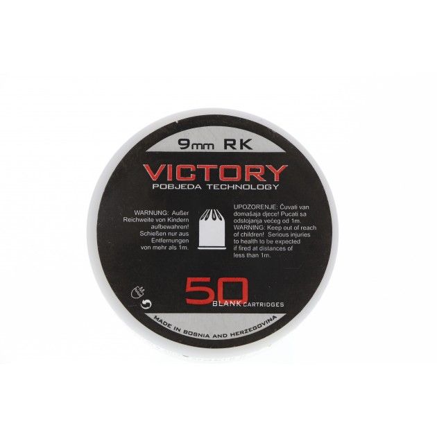 VICTORY - PLATZPATRONEN - 9MM R.K. - 50 PATRONEN