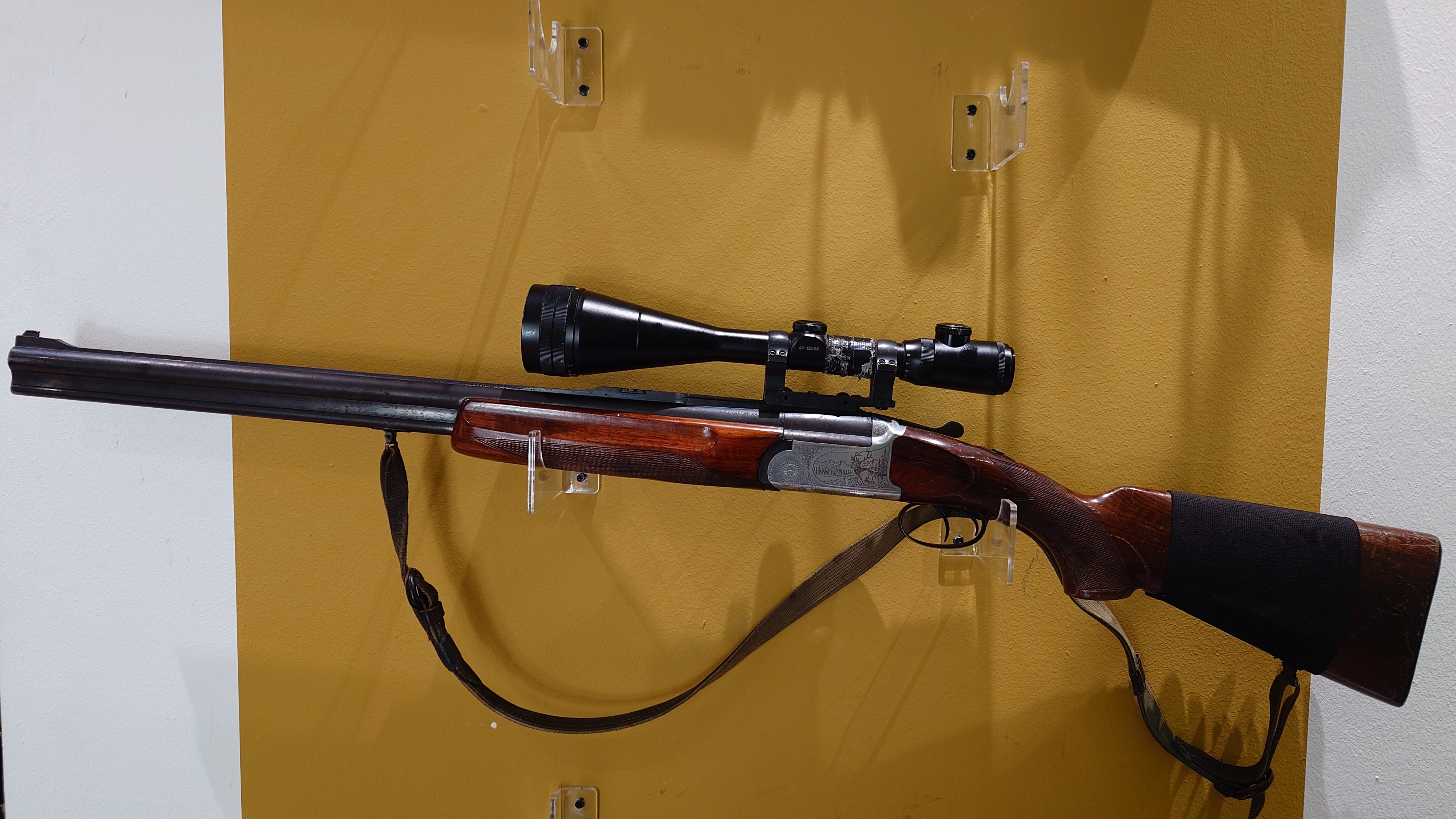 CHURCHILL BBF - BOCKBÜCHSFLINTE 7x65R - 12/70 + CENTAUR 4-12x56 LA