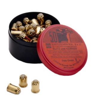 KARTUSCHEN FÜR SCHUSSAPPARATE - 9x17MM - ROT - SCHWERE LADUNG