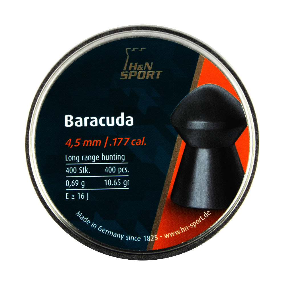 H&N BARACUDA DIABOLOS 4,5 MM GLATT - 400 STÜCK