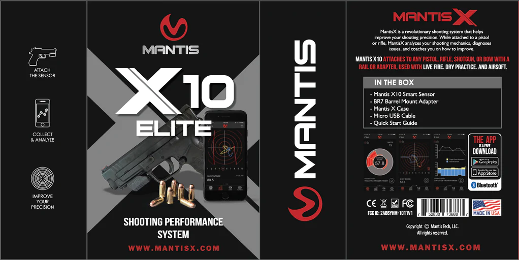 MANTIS X10 ELITE - SHOOTING PERFORMANCE SYSTEM - SCHIEßTRAINER MIT APP