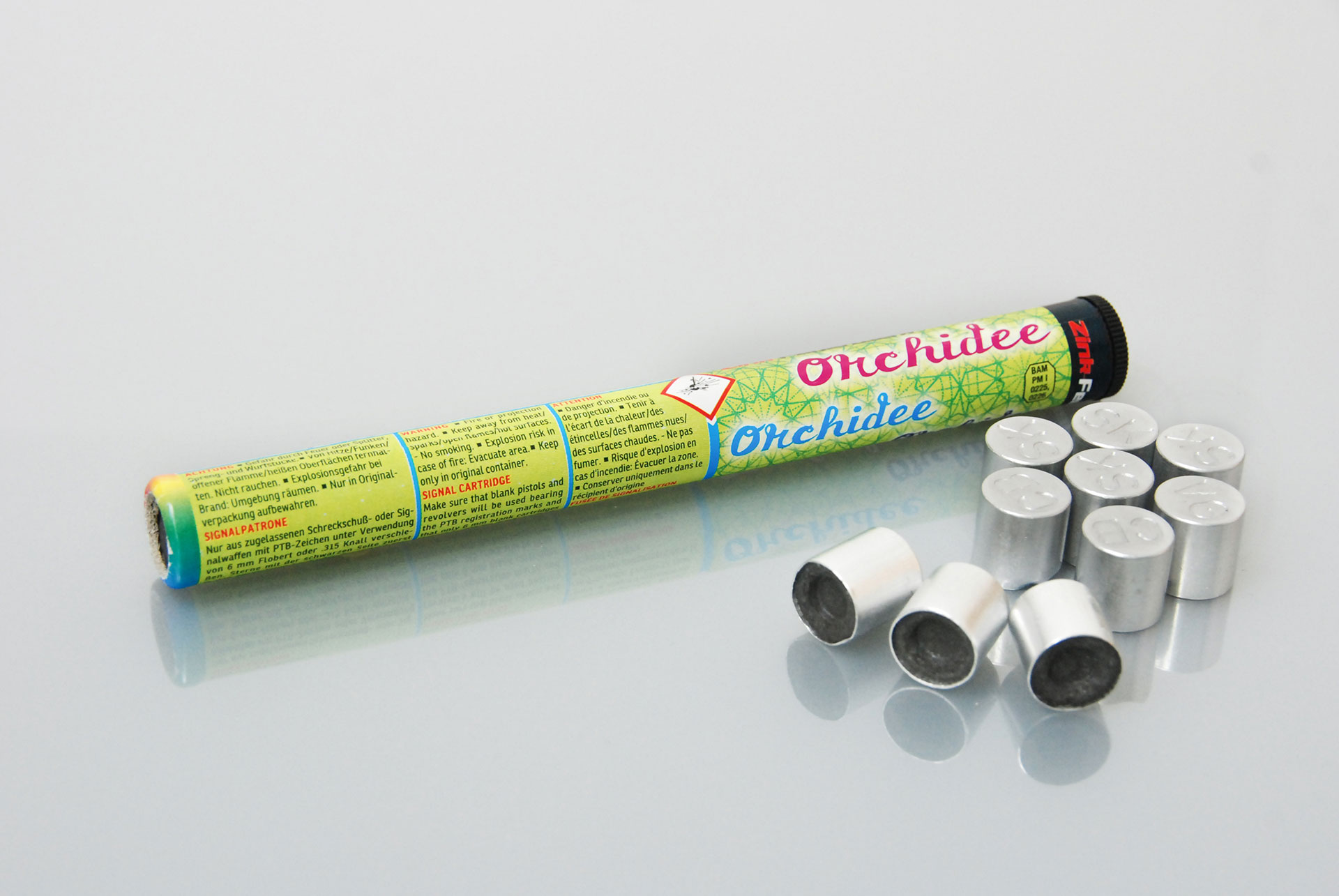 ZINK ORCHIDEE-LEUCHTSTERNE - 10 SCHUSS - 15 MM
