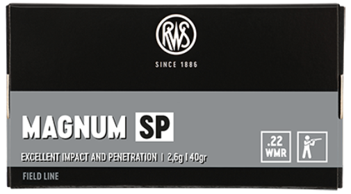 RWS .22 MAGNUM / .22WMR - SP/TM - 2,6G/40GR. - 50 SCHUSS