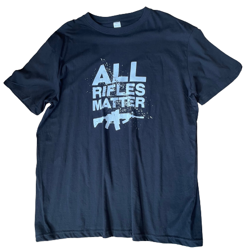 FUN-SHIRT "ALL RIFLES MATTER" - SCHWARZ