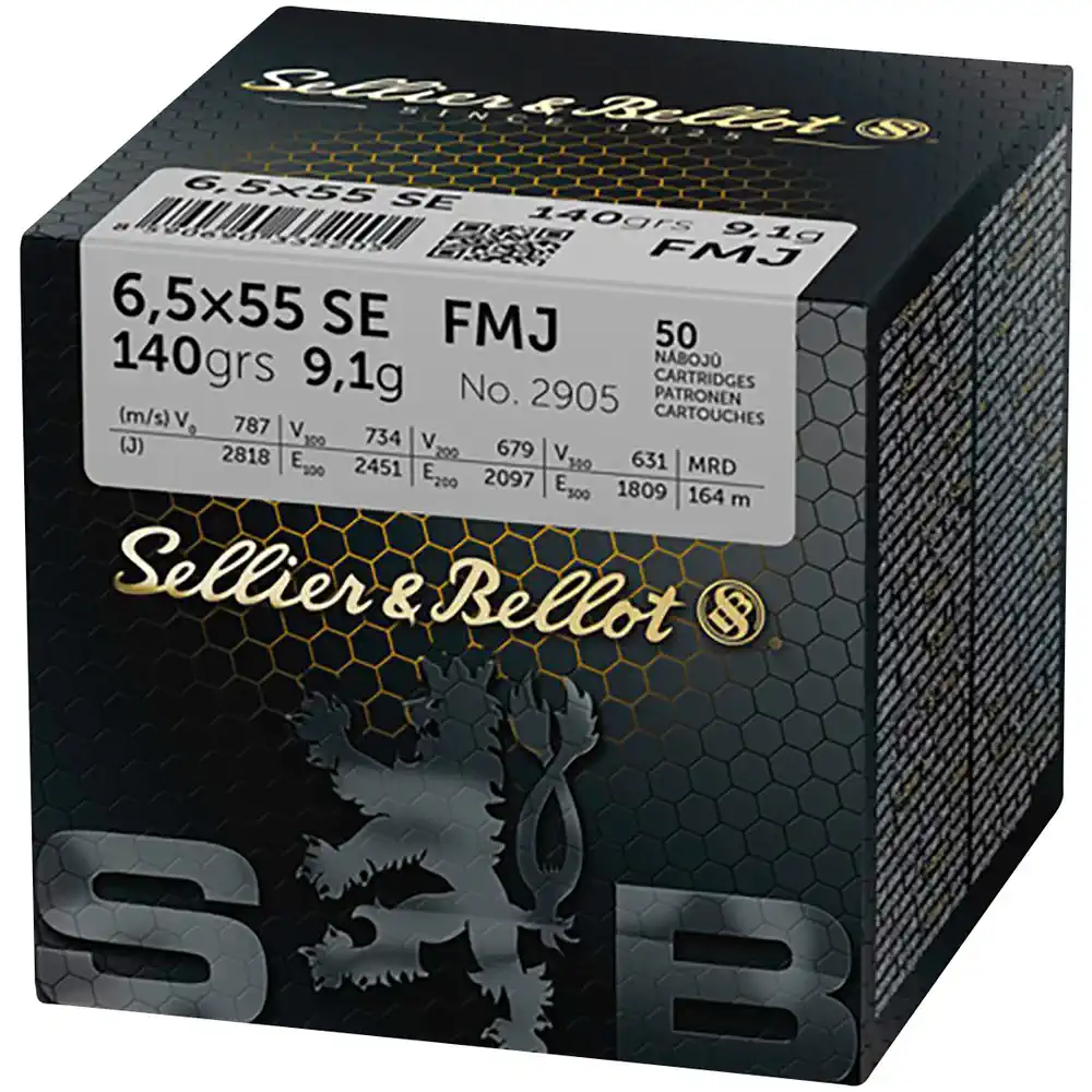 SELLIER & BELLOT 6,5x55 SE - FMJBT - 140GRS. - 50 STÜCK