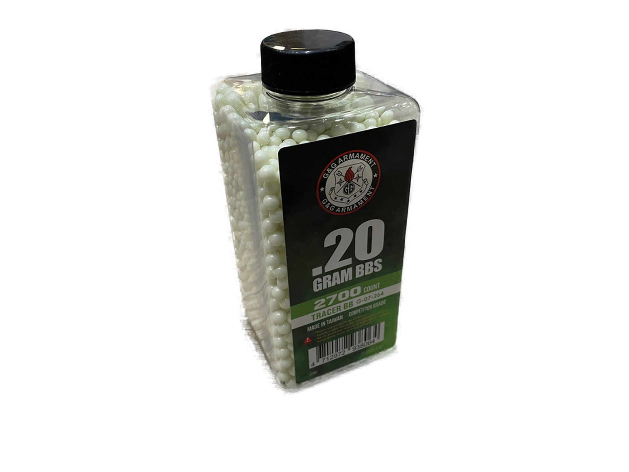 G&G TRACER BB 6MM -  0,20G - 2700 SCHUSS - GREEN