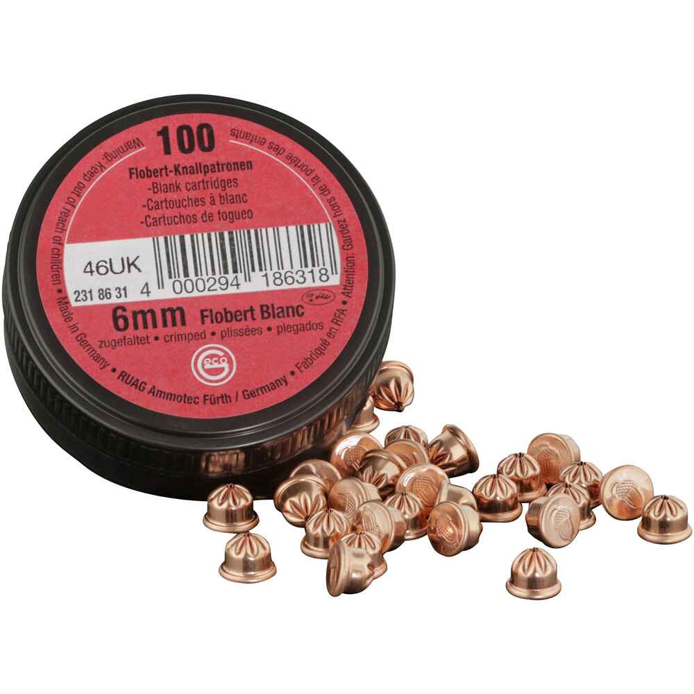 GECO PLATZPATRONEN - 6MM FLOBERT - 100 STÜCK