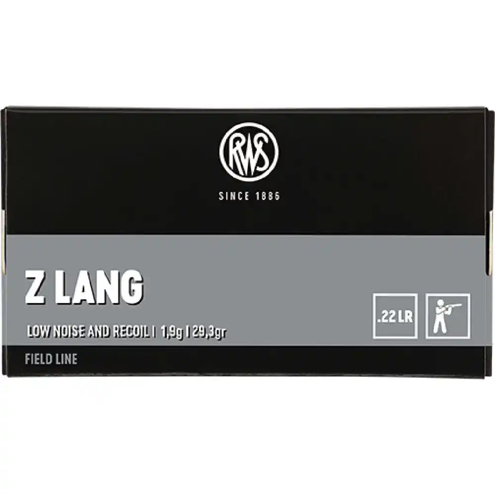 RWS .22LR - Z LANG - ZIMMERPATRONEN - 50 SCHUSS