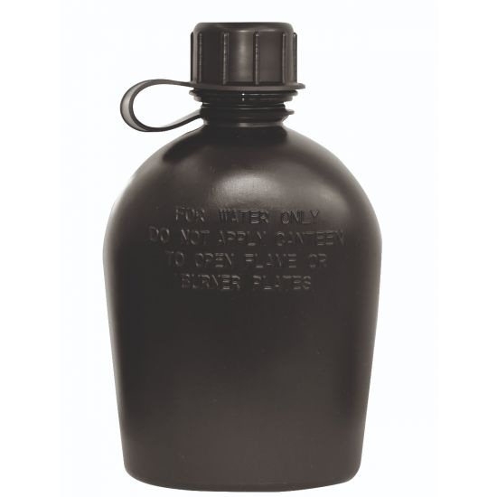 FELDFLASCHE US-STYLE - 1 LITER SCHWARZ
