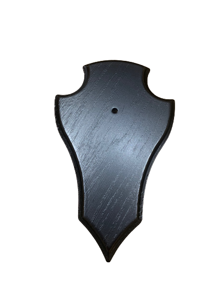 GEHÖRNBRETT DUNKEL - 19X12CM - SPITZ