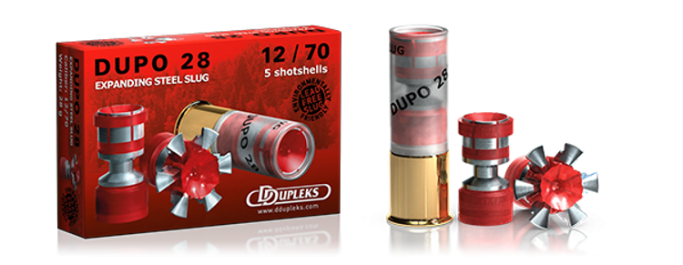 DDUPLEKS DUPO 28 - 12/70 - EXPANDING STEEL SLUG - 5 SCHUSS