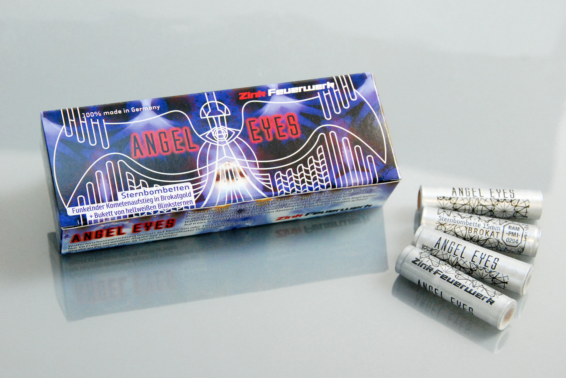ZINK ANGEL EYES  - STERNENBOMBETTEN - 20 SCHUSS - 15 MM