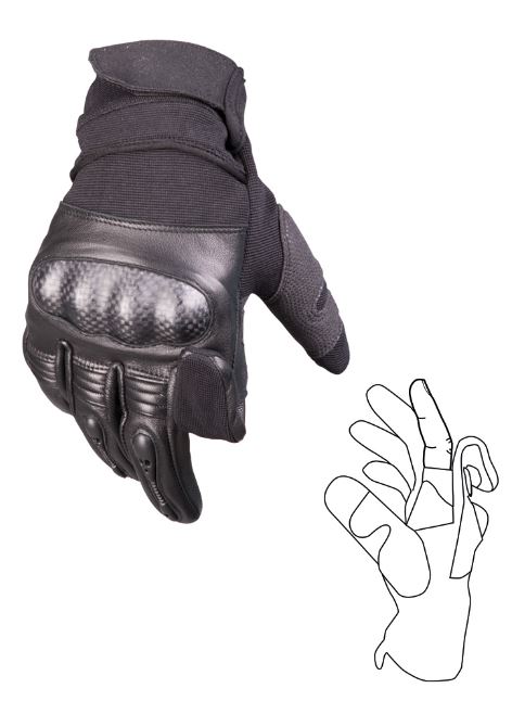 TACTICAL GLOVES GEN. II  SCHWARZ