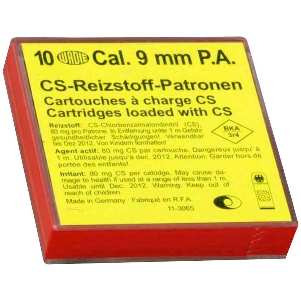 WADIE 9MM  CS-REIZSTOFFPATRONEN - 10 SCHUSS