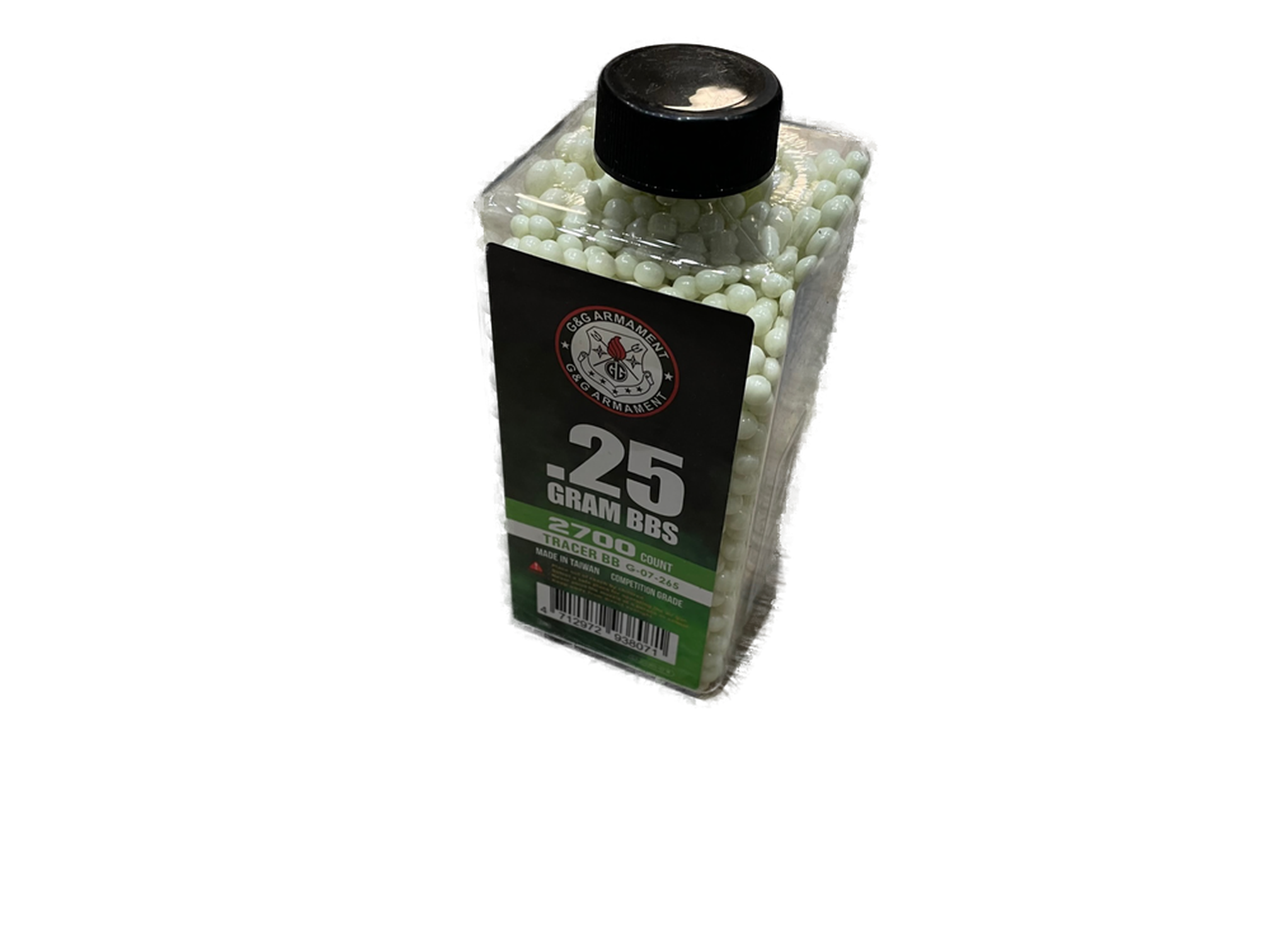 G&G TRACER BB 6MM -  0,25G - 2700 SCHUSS - GREEN