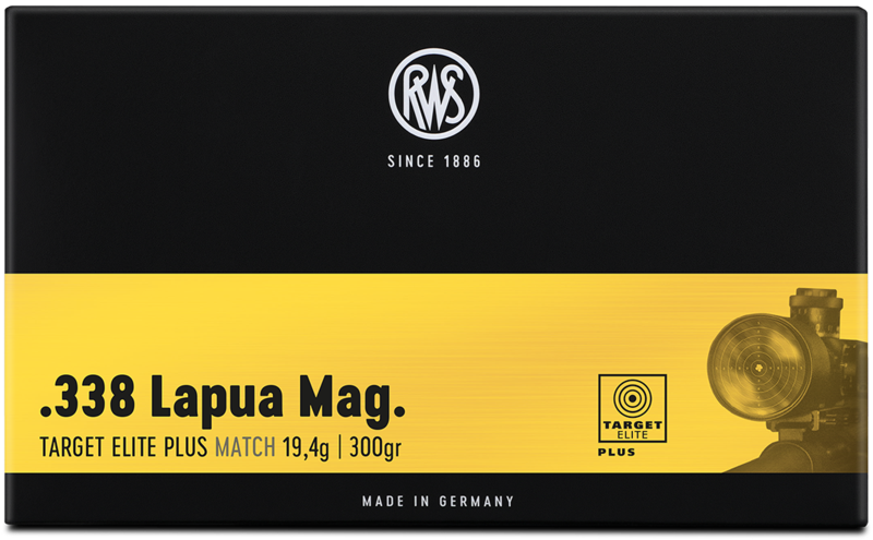 RWS TARGET ELITE PLUS -  338 LAPUA MAG. 300GRS. HPBT - 20 PATRONEN