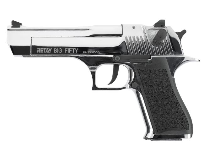 RETAY BIG FIFTY - 9 MM P.A.K. SCHRECKSCHUSSPISTOLE - CHROME