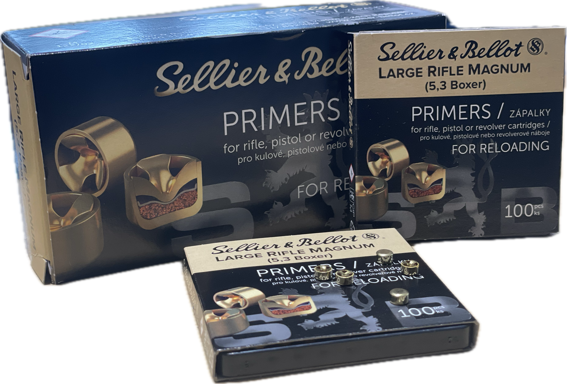 SELLIER & BELLOT ZÜNDHÜTCHEN - LARGE RIFLE MAGNUM 5,3  - BOXER - 1000 STÜCK