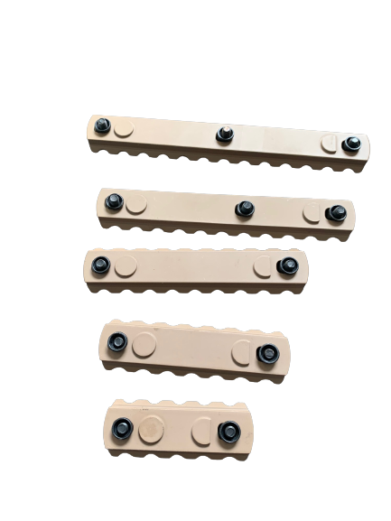 PICATINNY SCHIENE - ALU - KEY-MOD - TAN