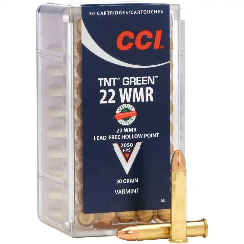 CCI TNT GREEN - .22WMR - 30GR. - 50 SCHUSS - BLEIFREI