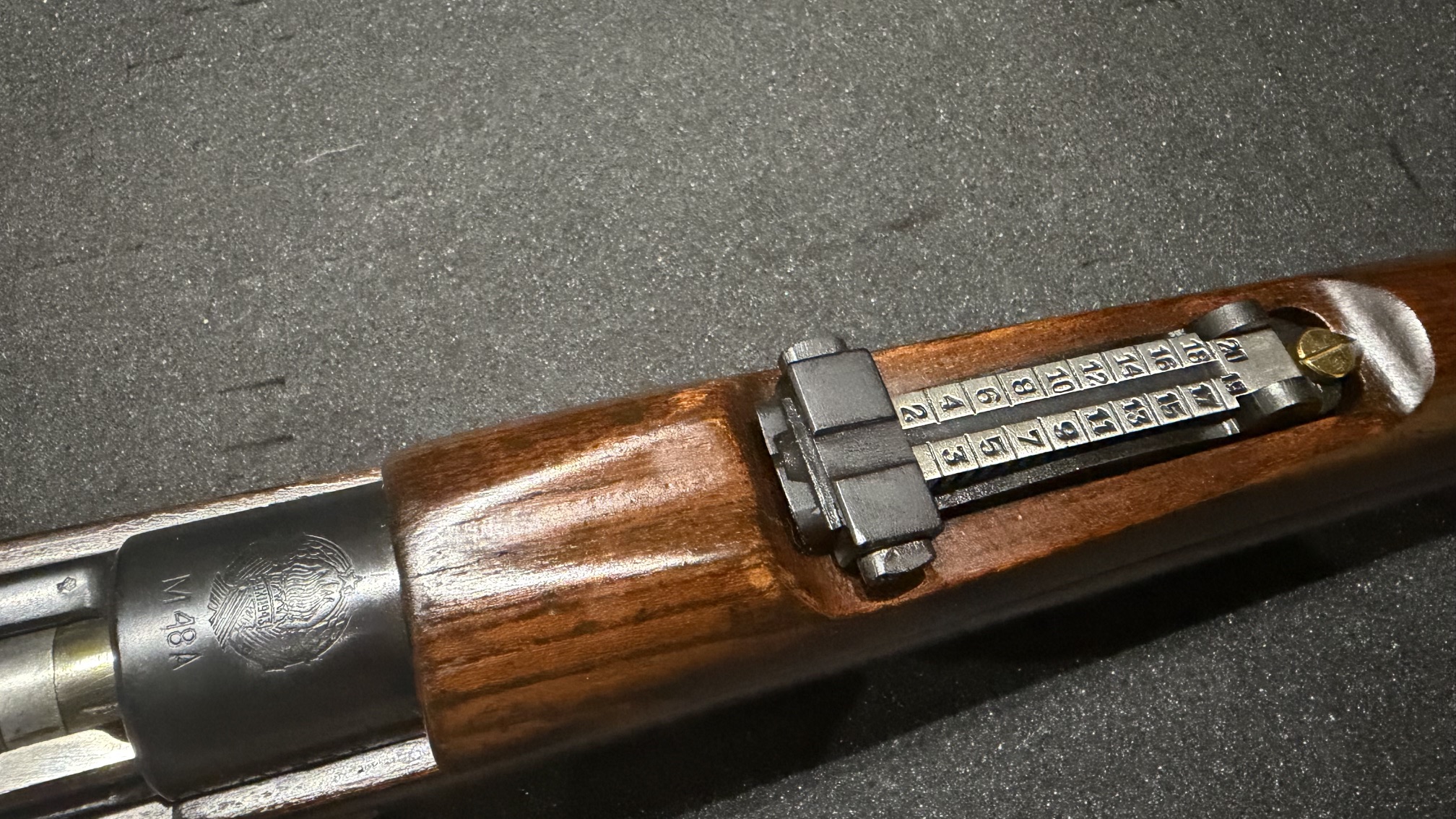 GEPFLEGTER K98 - PREDUZECE ZASTAVA  - M48A - 8x57iS - VERGOLDET