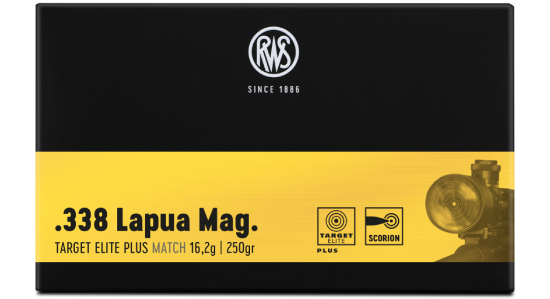 RWS TARGET ELITE PLUS -  338 LAPUA MAG. 250GRS. HPBT - 20 PATRONEN