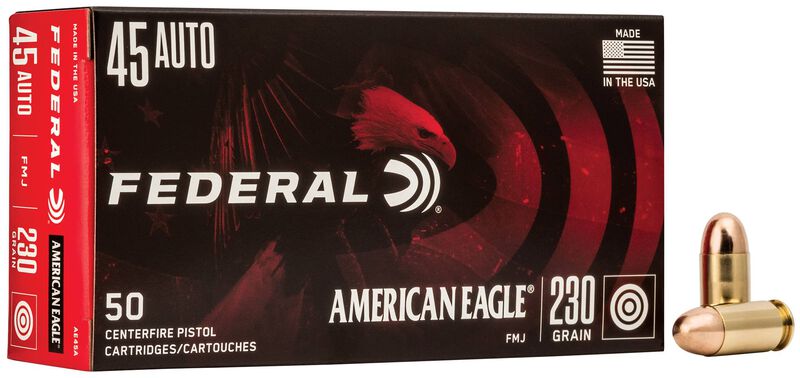 FEDERAL AMERICAN EAGLE .45AUTO - 230 GRS - TMJ - 50 SCHUSS