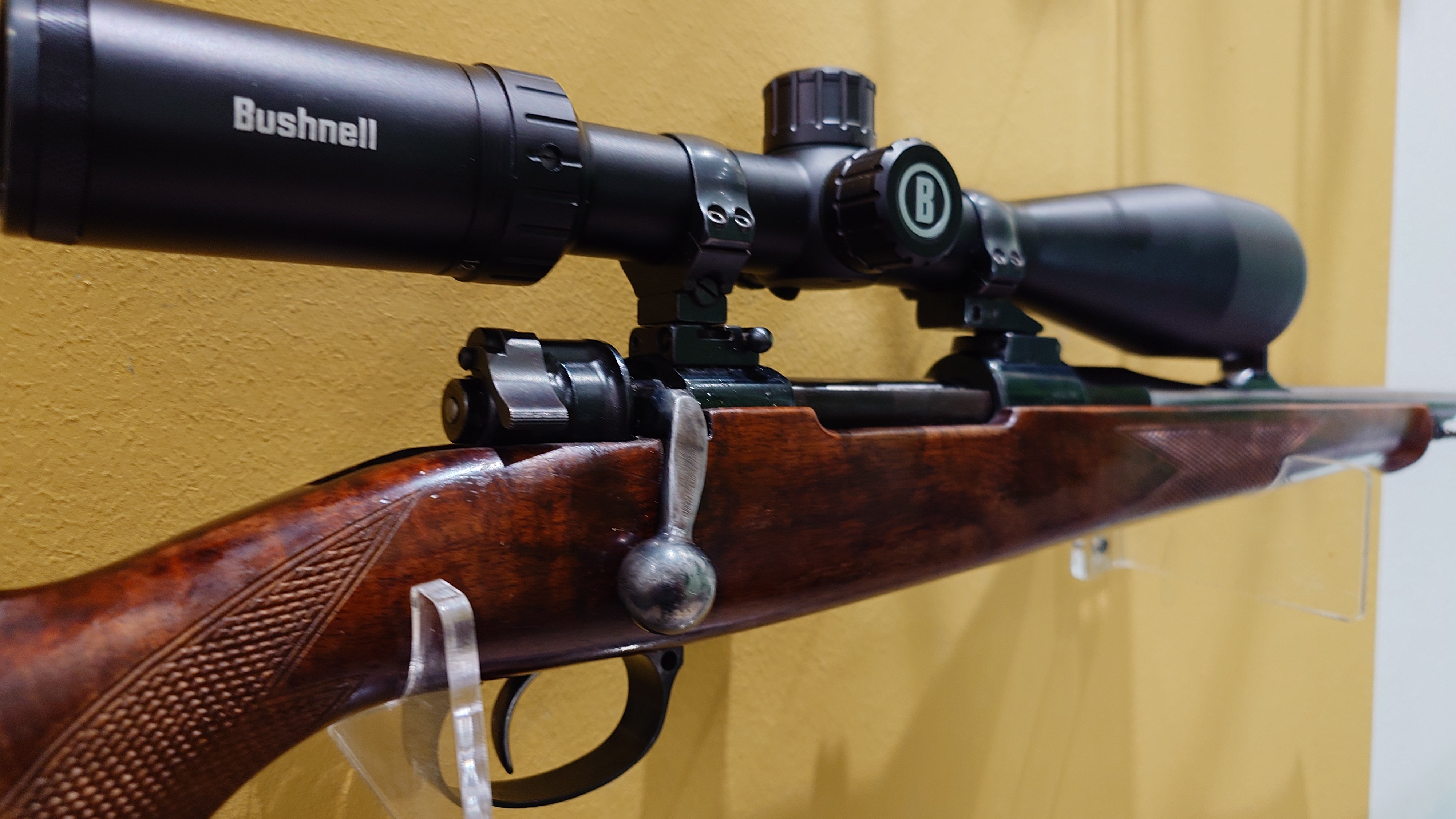 REPETIERBÜCHSE FRANKONIA M98 - 9,3x62 MIT NEUWERTIGEM BUSHNELL PRIME 3-12x56