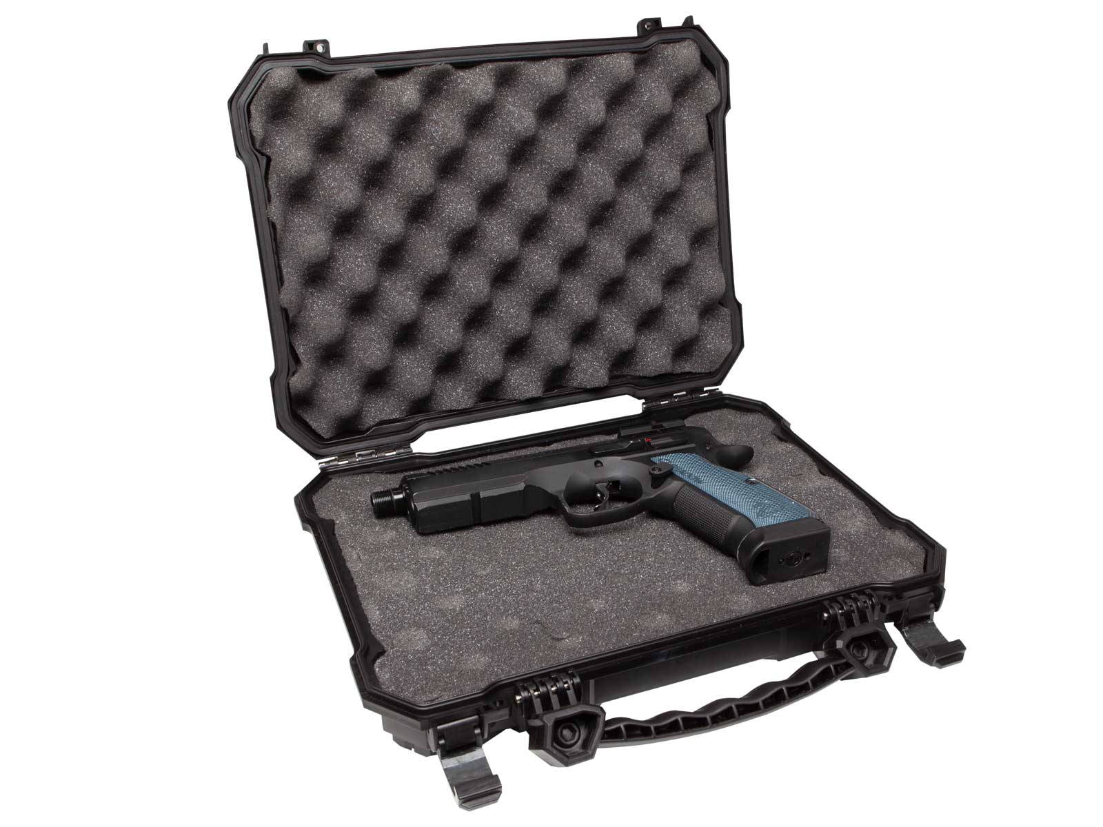 WASSERDICHTER TAKTISCHER PISTOLENKOFFER - RASTERSCHAUMSTOFF
