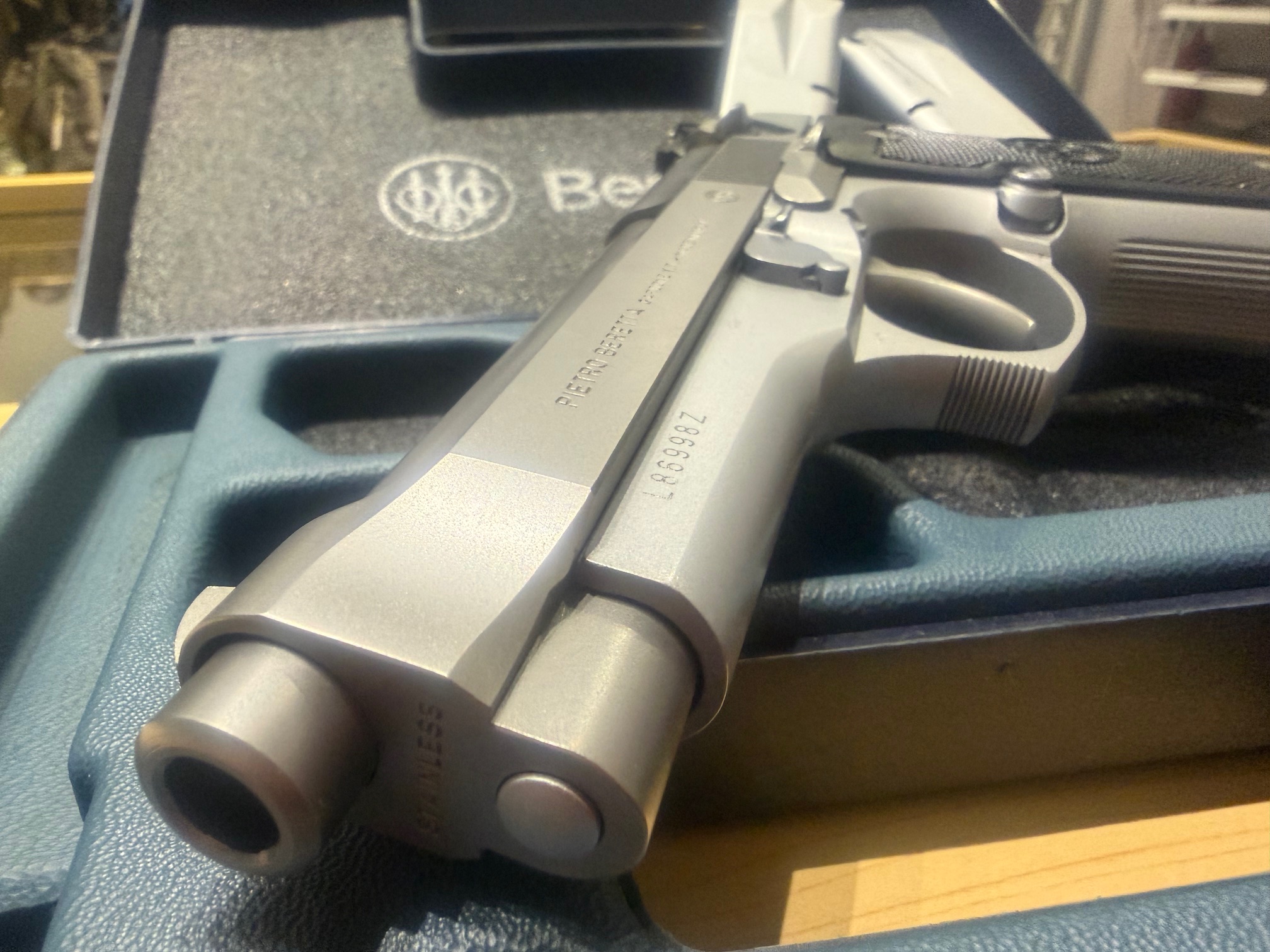 BERETTA 92 FS INOX - 9MM LUGER - VERSTELLB. VISIER