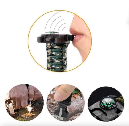SURVIVAL-ARMBAND MIT 5 FUNKTIONEN