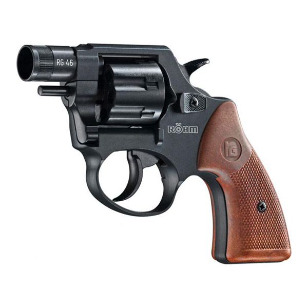 SCHRECKSCHUSSREVOLVER - RÖHM RG46 - 6MM FLOBERT - BRÜNIERT