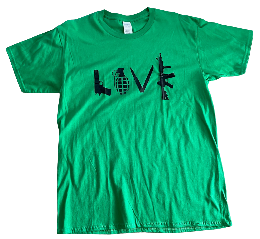 FUN-SHIRT "LOVE" - GREEN