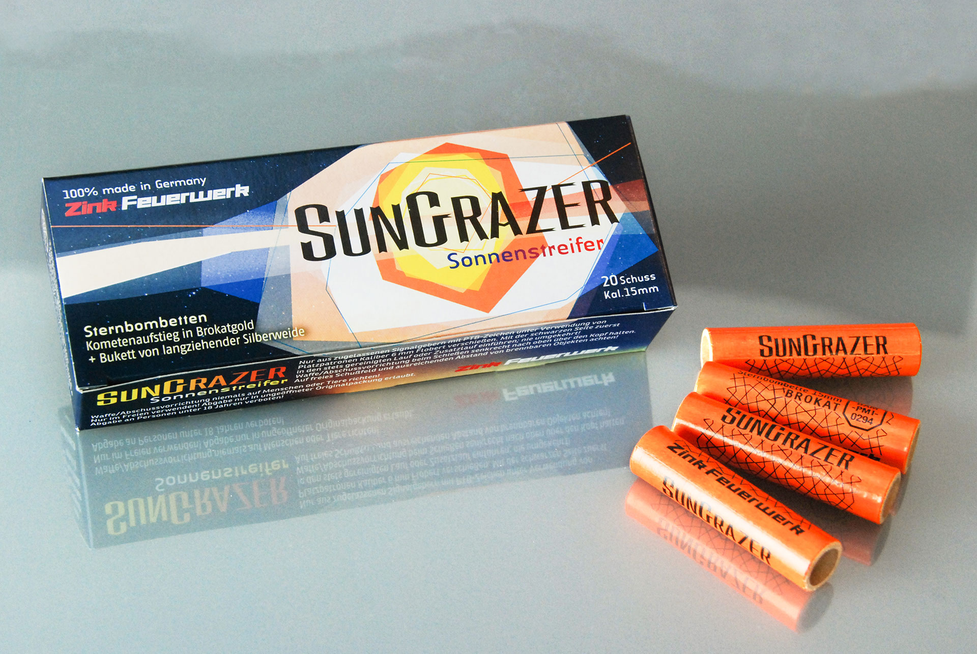 ZINK SUN GRAZER  - STERNENBOMBETTEN - 20 SCHUSS - 15 MM