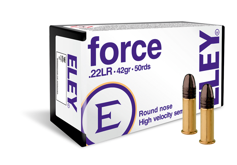 ELEY FORCE KK/HV-PATRONEN - .22LR - 42GRS.- 50 SCHUSS