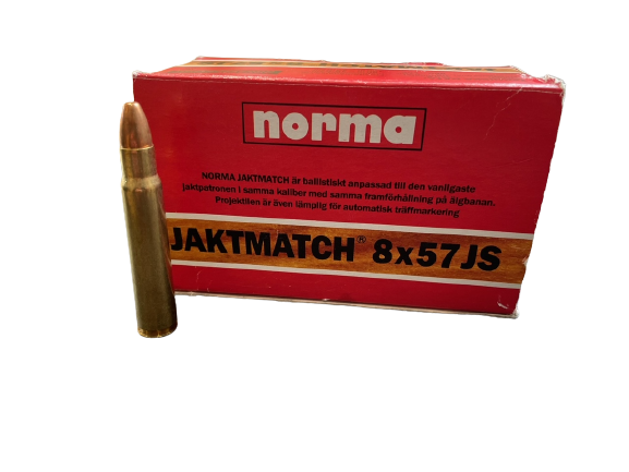 NORMA JAKTMATCH BÜCHSENPATRONEN  - 8x57 IS / JS - 8,0 G /123 GRS. -  50 SCHUSS