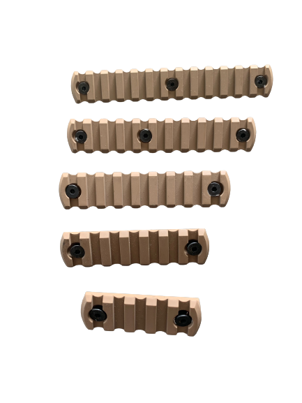 PICATINNY SCHIENE - ALU - KEY-MOD - TAN