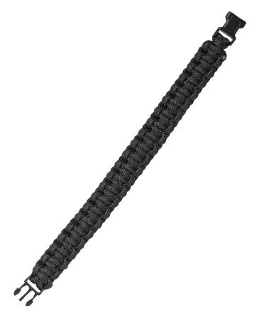 PARACORD-ARMBAND 15 MM - SCHWARZ