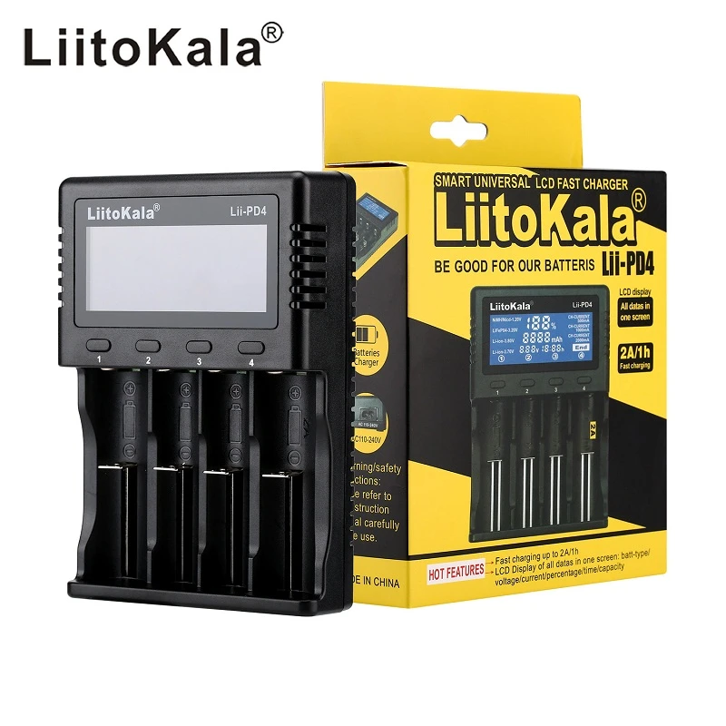 LIITOKALA LII-PD4 - LADEGERÄT FÜR CR123, 18650 U.W.
