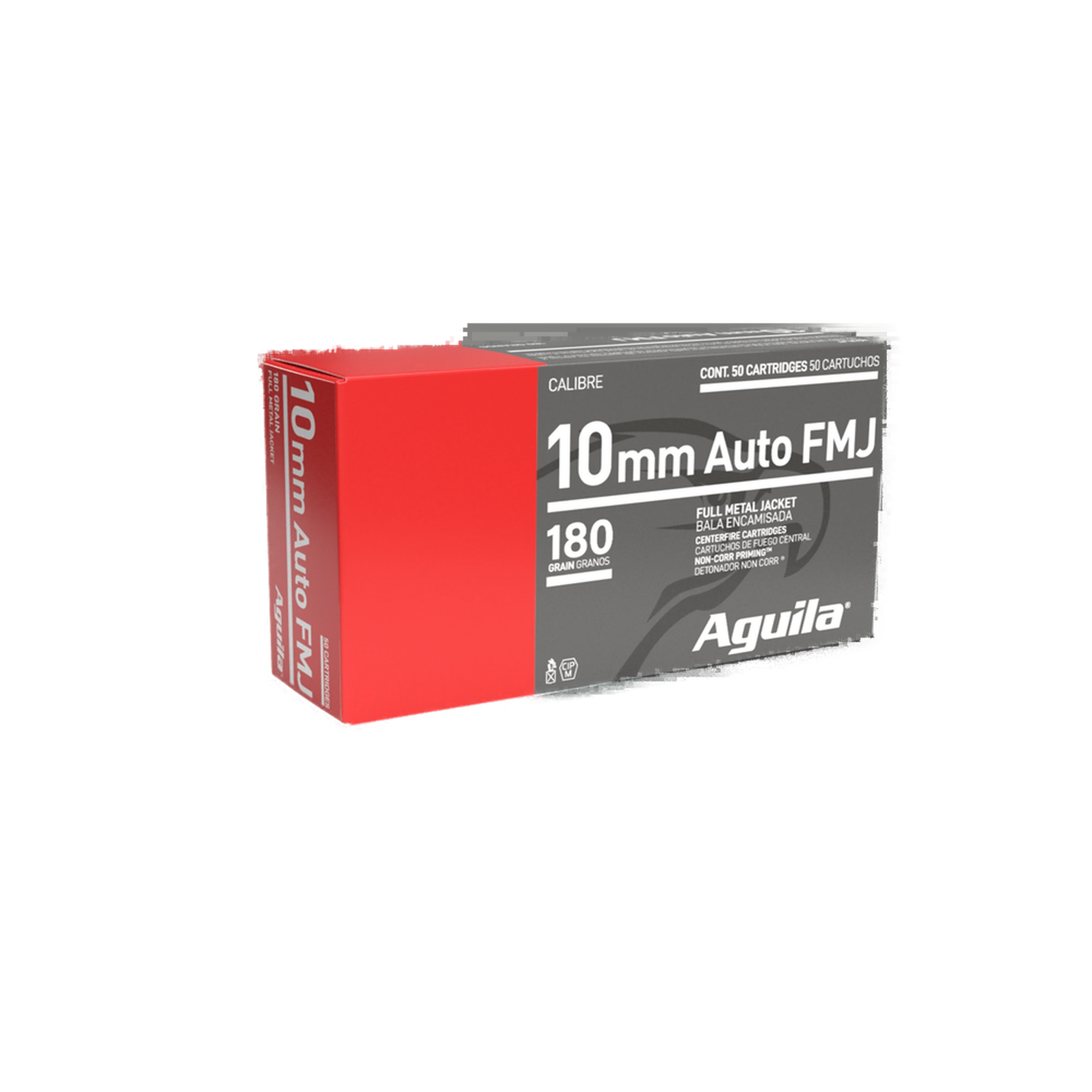 AGUILA 10MM AUTO FMJ - 180GRS. - 50 KURZWAFFENPATRONEN