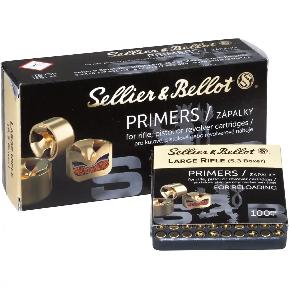 SELLIER & BELLOT ZÜNDHÜTCHEN - LARGE RIFLE - 5,3 MM  - BOXER