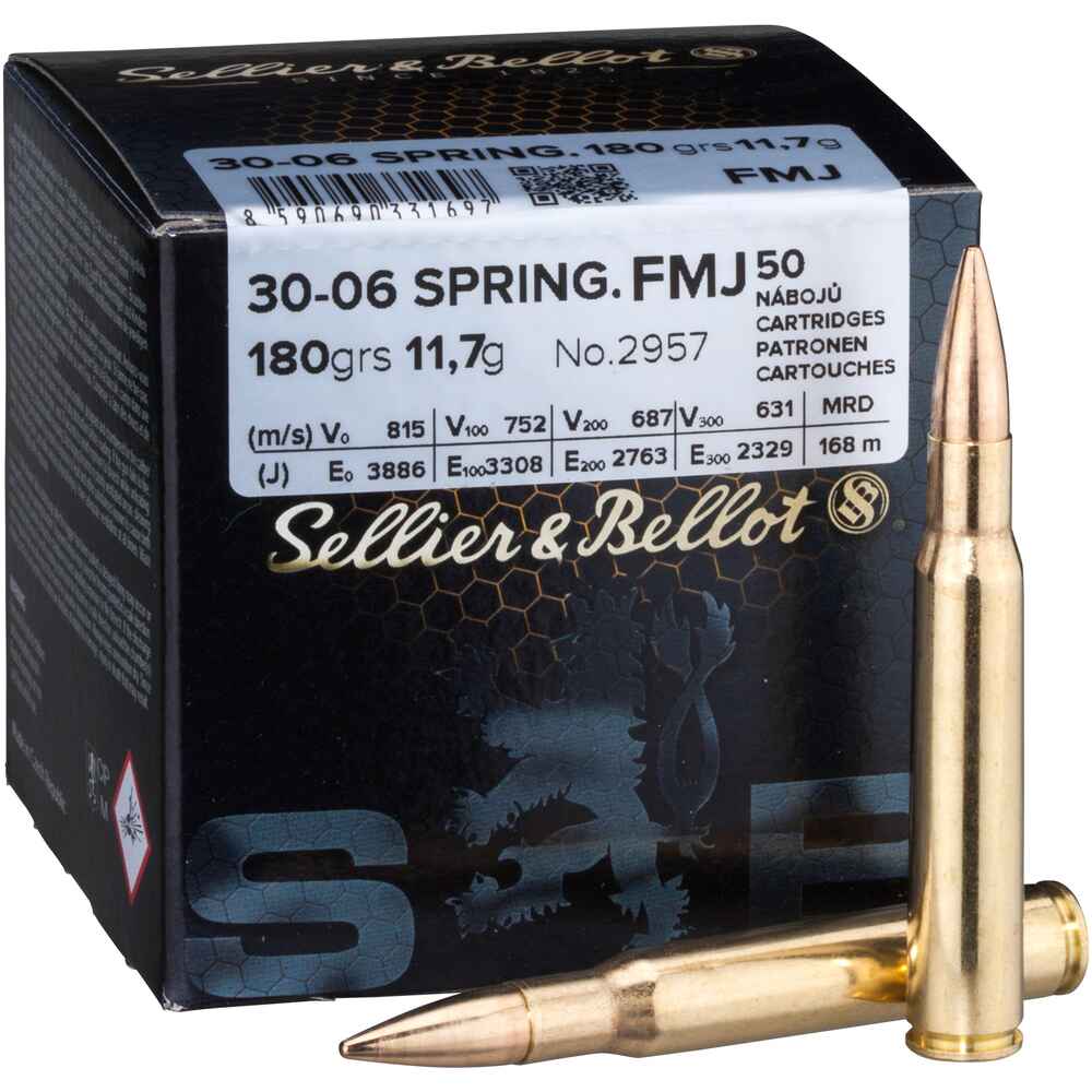 SELLIER & BELLOT 30-06SPR. 180GRS. - FMJ - 50 SCHUSS