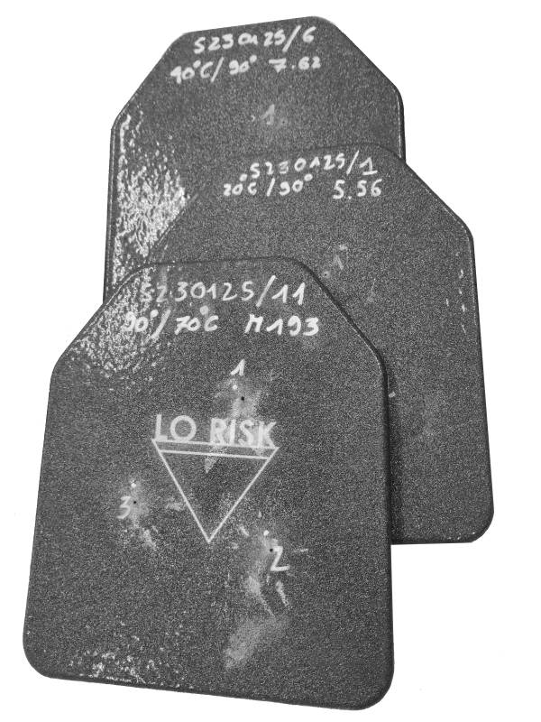 FERRO 7 KÖRPERSCHUTZPLATTE - VPAM 7 - STAHL - MULTI HIT